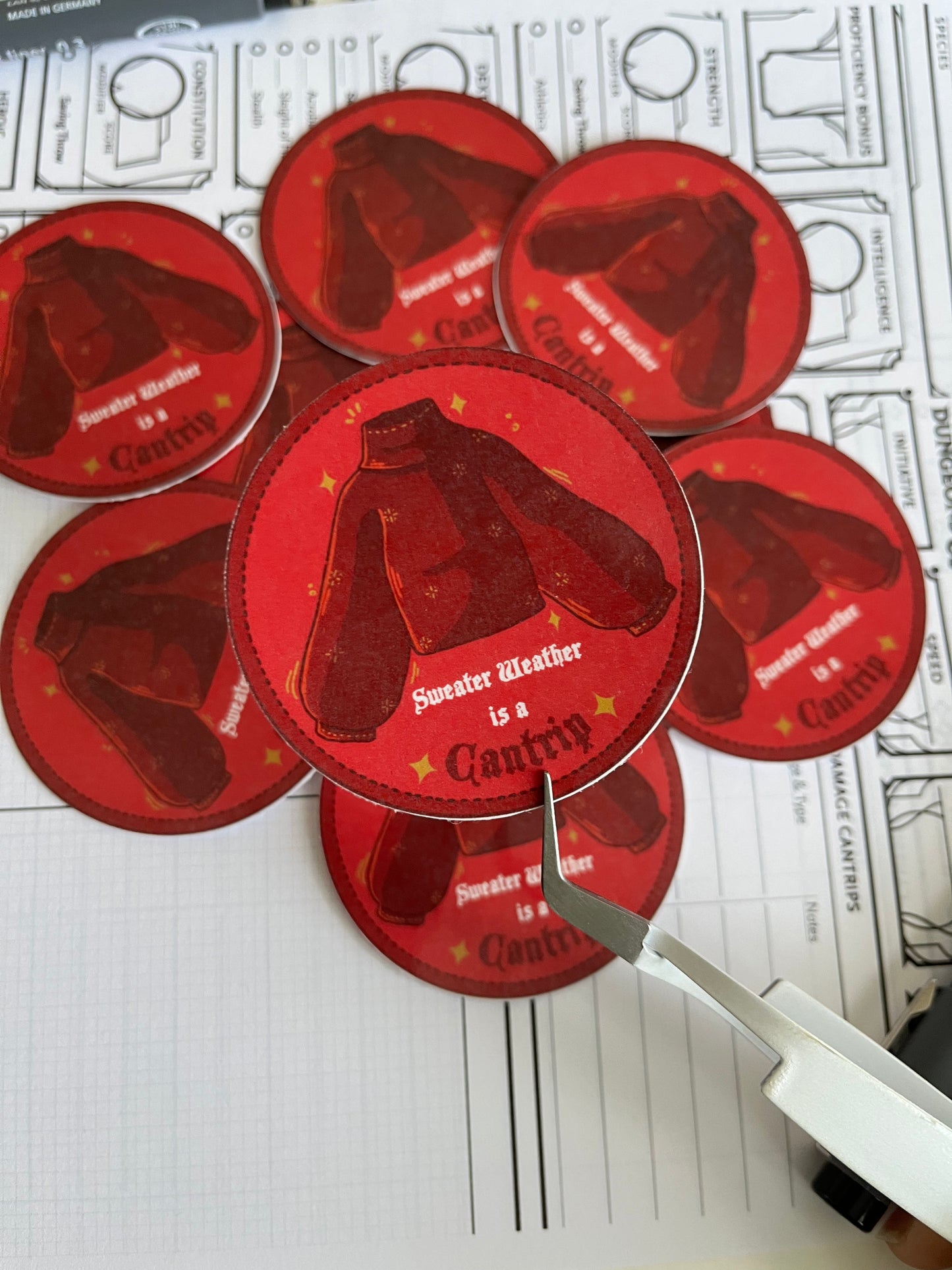 Sweater Weather is a Cantrip Die-Cut Sticker