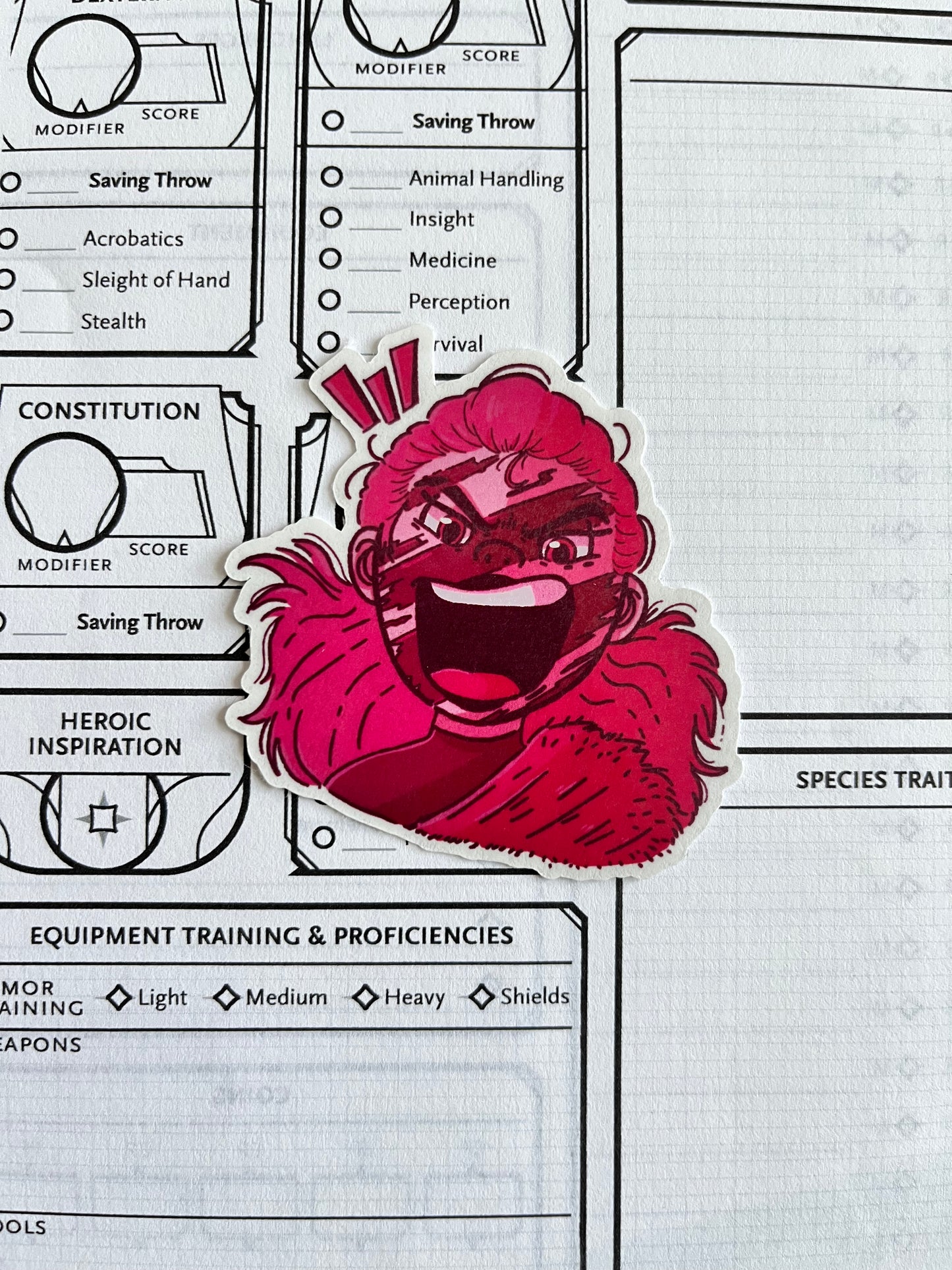 Rage Against Cancer Die-Cut Sticker